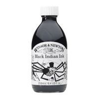 Winsor & Newton Drawing Inks 250ml Bottle Black Indian Ink