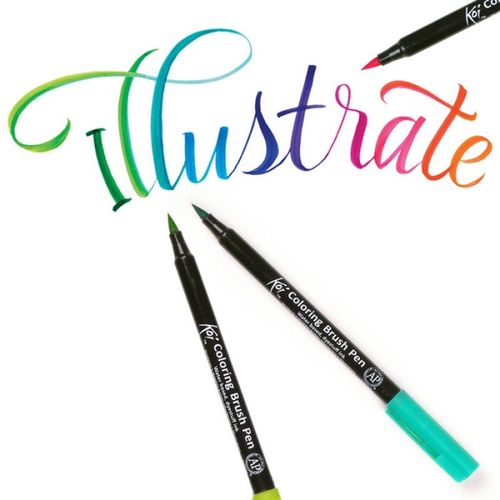 Image of Koi Colouring Brush Pens