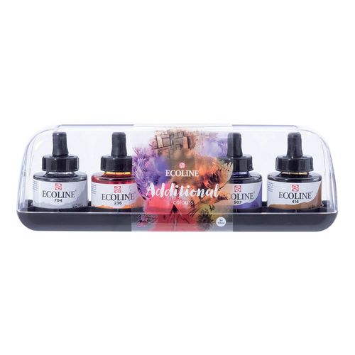 Image of Ecoline Liquid Watercolour Ink Additional Set 5 x 30ml