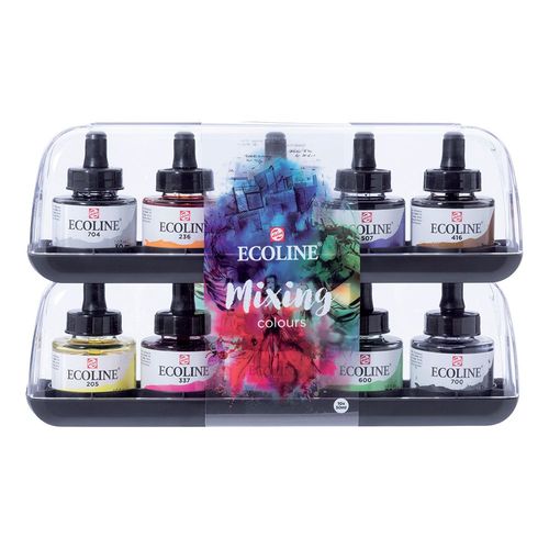 Image of Ecoline Liquid Watercolour Ink Mixing Set 10 x 30ml