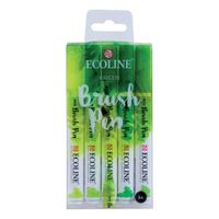 Ecoline Brush Pen Set of 5 Green