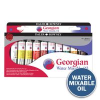 Daler Rowney Georgian Water Mixable Oil Introduction Set 10 x 20ml