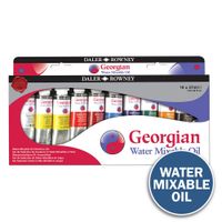 Daler Rowney Georgian Water Mixable Oil 10 x 37ml Tube Set