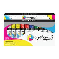 Daler Rowney System 3 Acrylic Paint Introduction Set 10 x 22ml