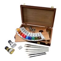 Winsor & Newton Rivington Winton Oil Paint Wooden Box Set