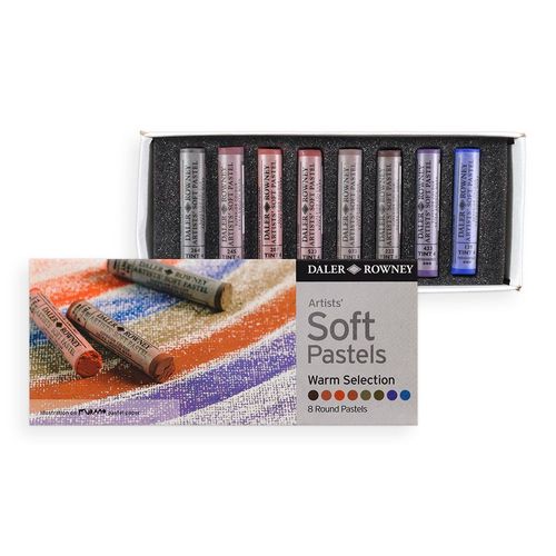 Image of Daler Rowney Artist' Soft Pastels Set of 8 Warm Colours