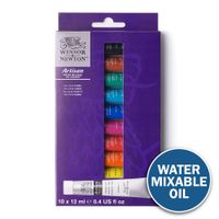 Winsor & Newton Artisan Water Mixable Oil Paint 10 x 12ml Tube Set