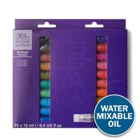 Winsor & Newton Artisan Water Mixable Oil Paint 20 x 12ml Tube Set