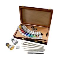 Winsor & Newton Anglezarke Artisan Water Mixable Oil Paint Wooden Box Set