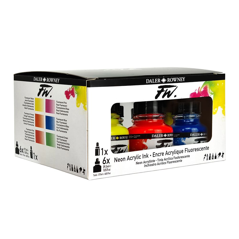 System 3 Acrylic Ink 29.5ml Fluorescent Green