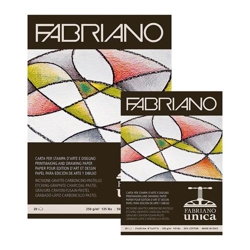 Image of Fabriano Unica White Printmaking Paper Pads