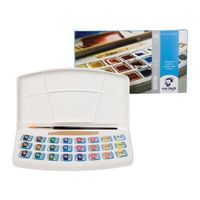 Royal Talens Van Gogh Watercolour 24 Half Pan Paint Set