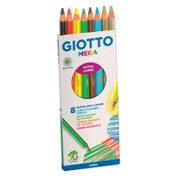 GIOTTO be-bè Large Pencils and Sharpeners Pre-School Pack for Young  Children, 36 Pencils, Assorted Colours, Ideal for School & Home