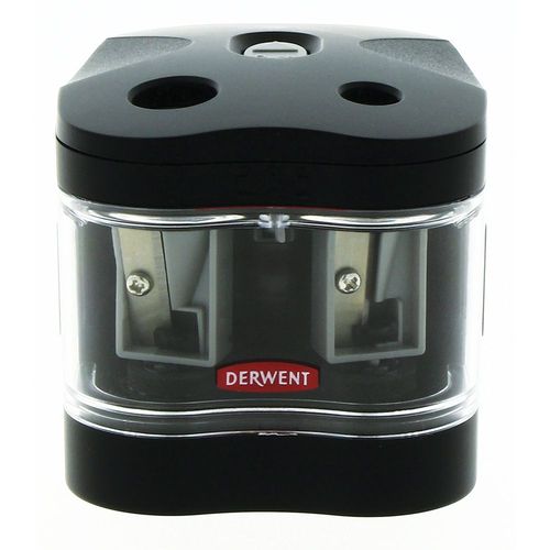 Image of Derwent Battery Operated Twin Hole Pencil Sharpener