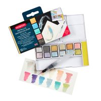 Derwent Metallic Paint 12 Pan Set