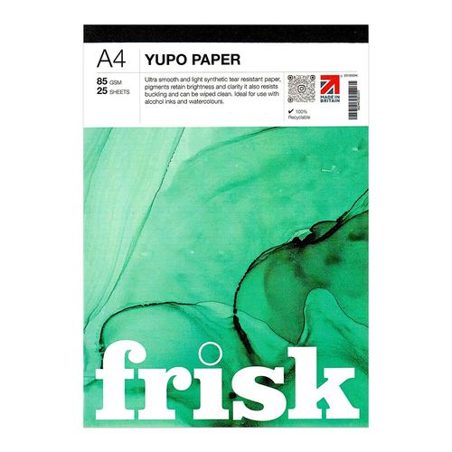 Image of Frisk White Yupo Paper Pad 85gsm 25 Sheets