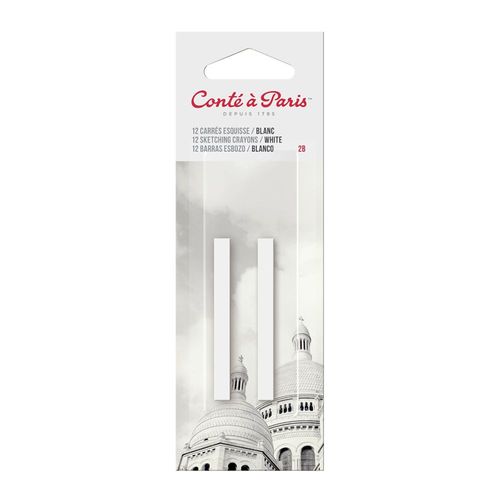 Image of Conte Carres White Pastel Stick Set of 2