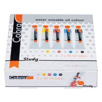 Cobra Study Water Mixable Oils Mixing Set 5 x 40ml