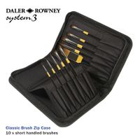 Daler Rowney System 3 Classic Short Handle Brush Zip Case
