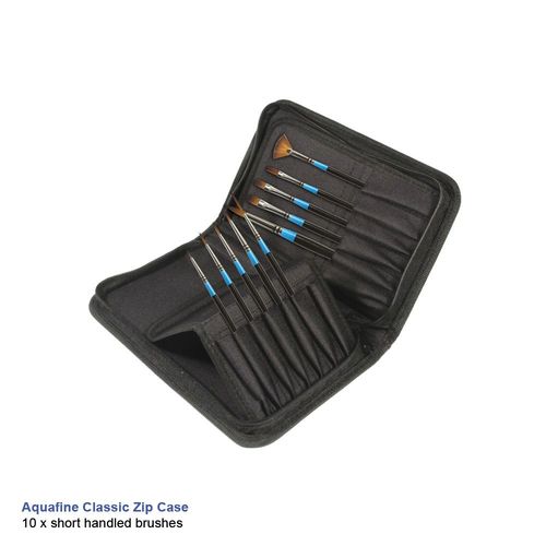 Image of Daler Rowney Aquafine Brush Zip Case Classic 
