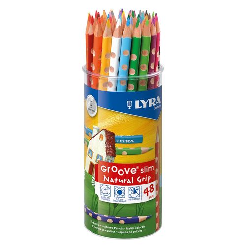 Image of Lyra Groove Slim 48 Coloured Pencil Pot