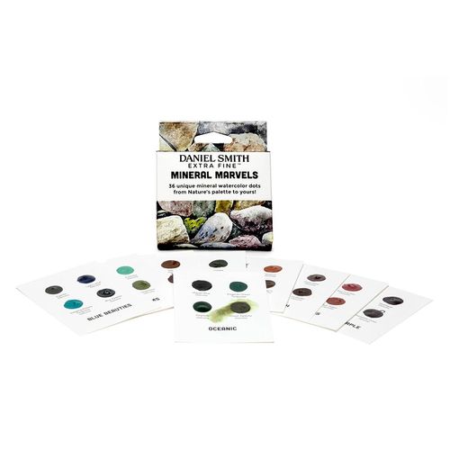 Image of Daniel Smith Watercolour Mineral Marvels 36 Dot Card Set