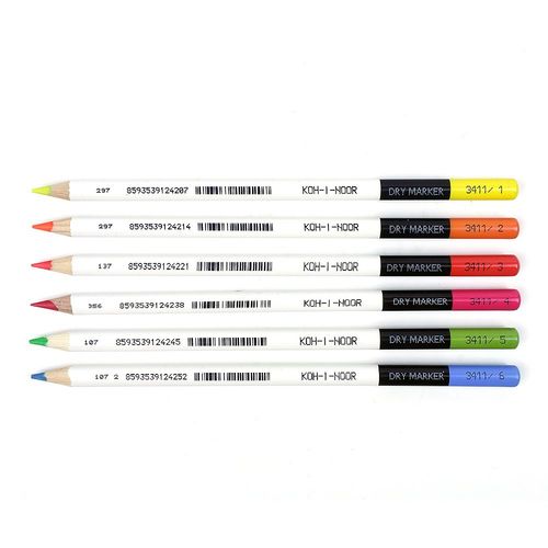 Image of Koh-I-Noor Dry Highlighter Pencils Pack of 6
