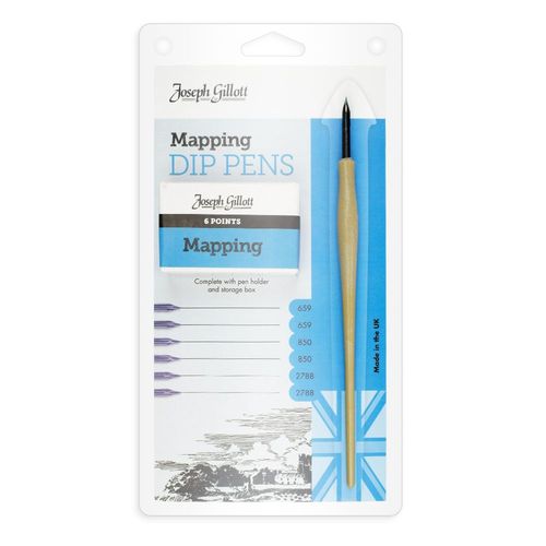 Image of Joseph Gillott Mapping Pen Set