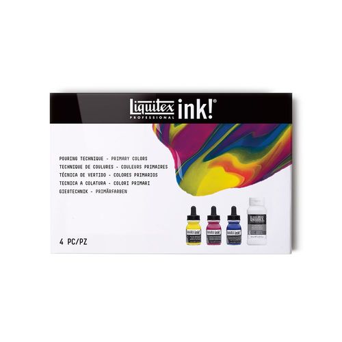 Image of Liquitex Professional Acrylic Ink Pouring Set - Primary Colours