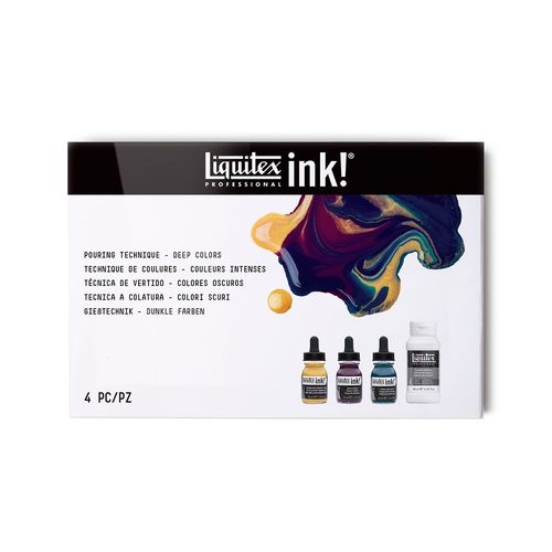 Image of Liquitex Professional Acrylic Ink Pouring Set - Deep Colours