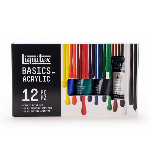Image of Liquitex Basics 12 Tube Acrylic Colour Set