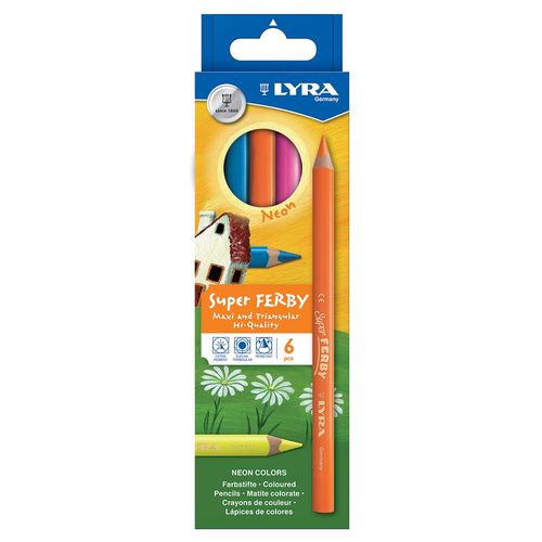 Image of Lyra Super Ferby Neon Pencils Set of 6