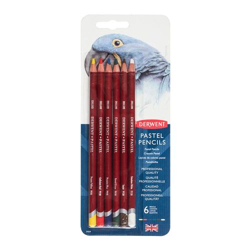 Image of Derwent Pastel Pencils Blister Pack of 6