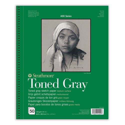 Image of Strathmore Toned Grey 118gsm Sketchbook