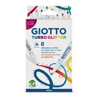 Giotto Turbo Glitter Pens Set of 8