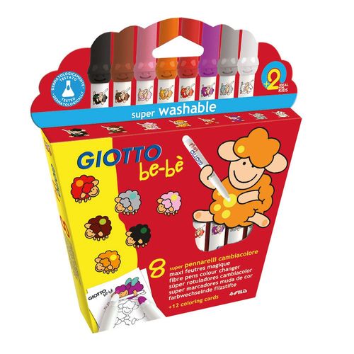 Image of Giotto Be-be Colour Change Felt Tips Box of 8