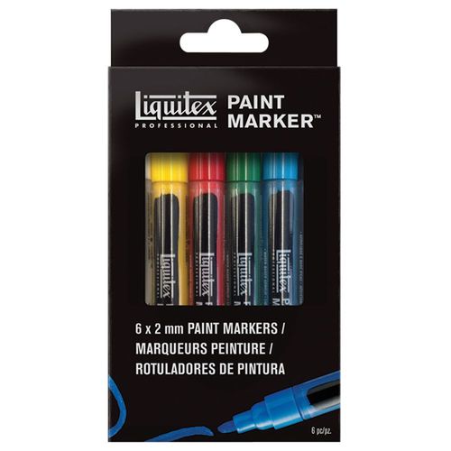 Image of Liquitex Professional Paint Markers Fine Pack of 6