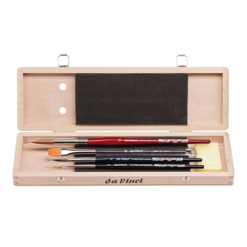 Image of da Vinci Watercolour Brush Set in Wooden Box Series 5260