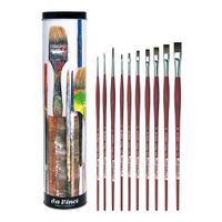 Da Vinci College Synthetic Long Handle 10 Brush Tin Set