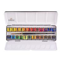 Rembrandt Watercolour 24 Half Pan Metal Tin Set