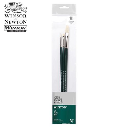 Image of Winsor & Newton Winton Hog Brushes Set of 3