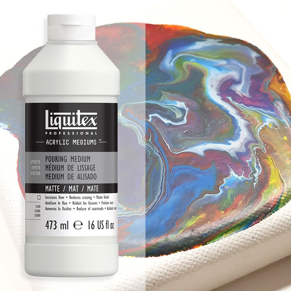 Liquitex Acrylic Fluid Mediums - Matte, 16oz