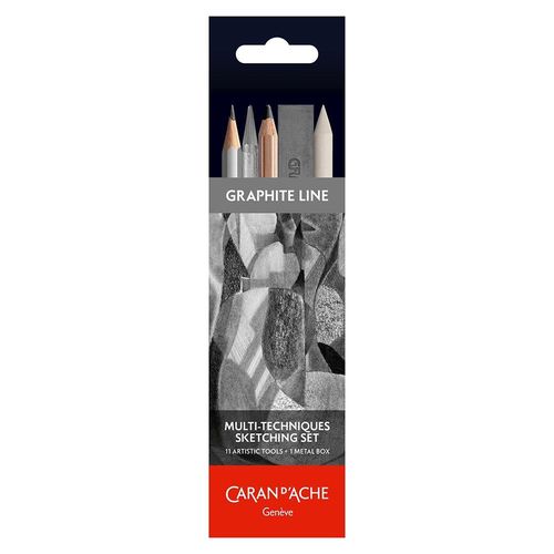 Image of Caran d'Ache Graphite Line Sketching Pencils Tin Set