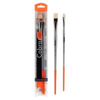 Cobra Water Mixable Oil Colour Brush Set of 2