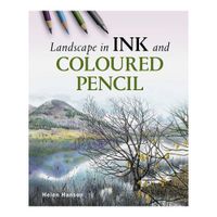 Landscape in Ink and Coloured Pencil by Helen Hanson
