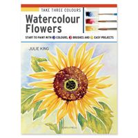 Take Three Colours Watercolour Flowers by Julie King