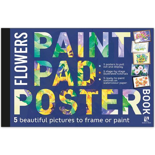 Image of Paint Pad Poster Book - Flowers
