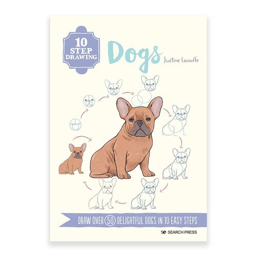 Image of 10 Step Drawing - Dogs