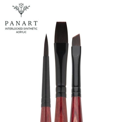 Image of Panart Interlocked Synthetic Acrylic Brush Set AD01