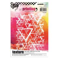 Carabelle Studio Art Printing Texture Plate with Triangles